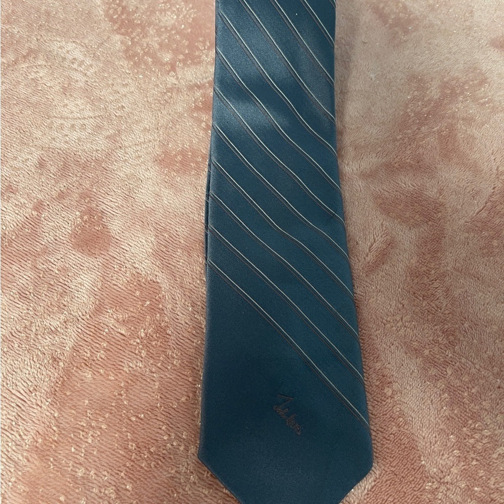 Classic Blue Striped Tie by [Brand]